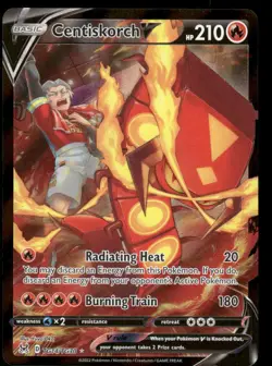 Pokemon Cards Centiskorch V TG14/TG30 Lost Origin Trainer Gallery Rare NM *2 - Image 1
