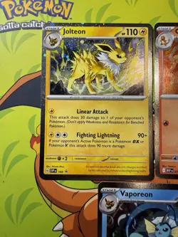 Pokemon Holo Promo 3-Card Lot Jolteon/Charmeleon/Vaporeon - Image 3