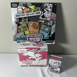 Pokemon Scarlet & Violet Black Bolt & White Flare Lot of 3 Items - Brand New - Image 1