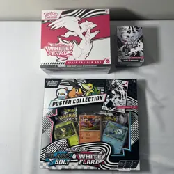 Pokemon Scarlet & Violet Black Bolt & White Flare Lot of 3 Items - Brand New - Image 2