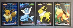 EEVEE X VAPOREON X JOLTEON X FLAREON - POKEMON KANTO CREALASER RARE TCG CARDS - Image 1