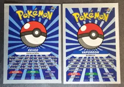 EEVEE X VAPOREON X JOLTEON X FLAREON - POKEMON KANTO CREALASER RARE TCG CARDS - Image 2