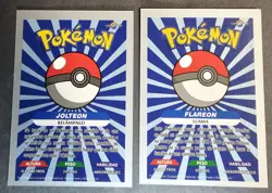 EEVEE X VAPOREON X JOLTEON X FLAREON - POKEMON KANTO CREALASER RARE TCG CARDS - Image 3