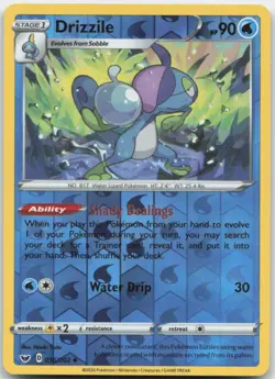 Drizzile 056/202 Reverse Holo SWSH01: Sword & Shield Base Set Pokemon Card NM - Image 1