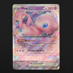 Pokemon TCG Card Mew ex 151/165 Scarlet & Violet 151 Half Art *English* - NM - Image 1