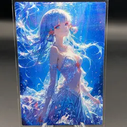 Kamisato Ayaka | Genshin Impact Holographic Anime Collectible Trading Card - Image 1