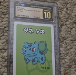 Bulbasaur CGC Pristine 10 2019 Pokemon Playing Cards JPN Old Maid Regular - Image 1
