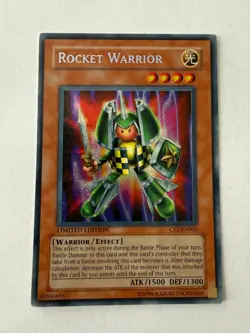 Yugioh - Rocket Warrior CT2-EN005 Secret Rare LIMITED EDITION NM - Image 1