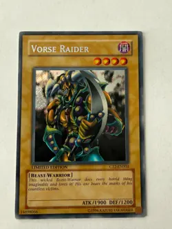 Yugioh Vorse Raider CT2-EN003 Secret Rare Limited Edition HP/DMG - Image 1