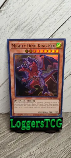 Yu-Gi-Oh! Mighty Dino King Rex / DUNE EN008 1st Edition NM - Image 1