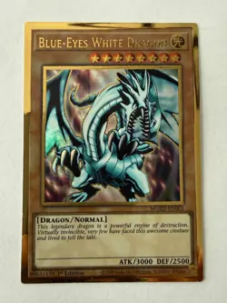 Yugioh Maximum Gold Blue Eyes White Dragon MGED-EN001 NM - Image 1
