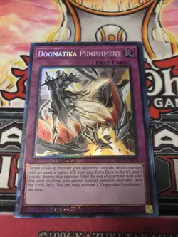 Yugioh Dogmatika Punishment Prismatic Collector's Rare RA01-EN076 1st NM - Image 1