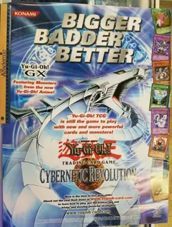 Yu-Gi-Oh PROMOTIONAL CYBERNETIC REVOLUTION YUGIOH POSTER LARGE SIZE DOUBLE SIDE - Image 1