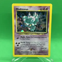 Pokemon TCG Misdreavus Neo Revelation Holo Card 11/64 Unlimited Rare - Image 1