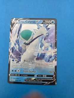 Ice Rider Calyrex V SWSH130 Black Star Promo Ultra Rare Holo Pokemon TCG Card - Image 1