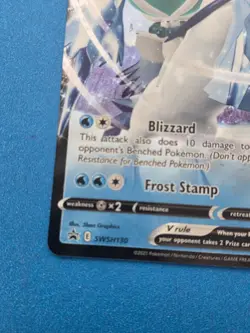 Ice Rider Calyrex V SWSH130 Black Star Promo Ultra Rare Holo Pokemon TCG Card - Image 2
