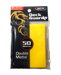 BCW 50 Count Deck Guard Card Protector Sleeves DOUBLE MATTE 7 Pack LOT 66x91 TCG - Image 4