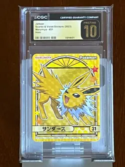 Pokemon Jolteon #31 Marumiya Japanese CGC 10 Pristine - Image 3