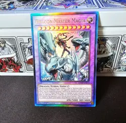Yu-Gi-Oh TCG Dragon Master Magia RA04-EN055 1st Edition Ultimate Rare - Image 2