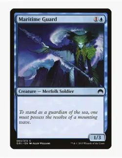 MTG Maritime Guard #63 Magic Origins (ORI) Card in Protective Sleeve - Image 1