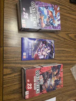 ONE PIECE TCG STARTER DECK ST 26 MONKEY D. LUFFY AND 23 SHANKS WITH BOOSTER PACK - Image 1
