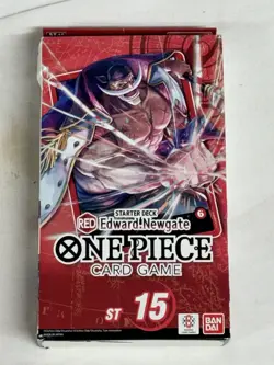 ONE PIECE TCG Edward Newgate (RED) STARTER DECK (ST-15) With PRB Pack! - Image 1