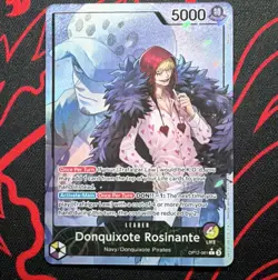 Namco Donquixote Rosinante OP12-061 Leader Alt Art Foil Legacy English - Image 1