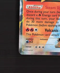 Volcanion EX XY173 XY Black Star Promo Holo Pokemon Card LP+ - Image 5