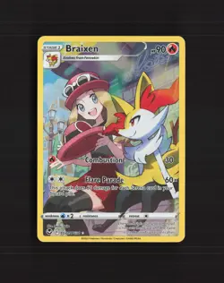 Braixen TG01/TG30 Silver Tempest Trainer Gallery Full Art Pokemon Card LP+ - Image 1