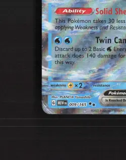Blastoise ex 009/165 Scarlet & Violet 151 Ultra Rare Holo Pokemon Card NM - Image 5