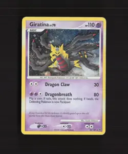 Giratina 28/127 Platinum SWIRL Holo Rare Pokemon Card DMG - Image 1