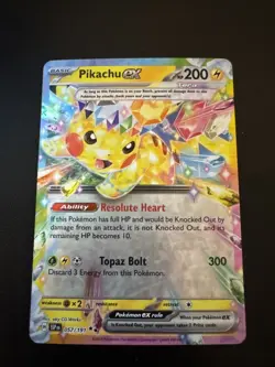 Pokemon Pikachu TCG EX Double Rare Holo Card 057/191 - Image 1