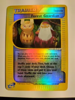Forest Guardian Aquapolis Reverse Holo #123/147 Pokemon Card TCG - LP - Image 1