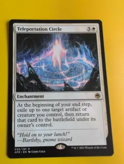 Teleportation Circle. rare enchantment AFR MTG Card. - Image 2