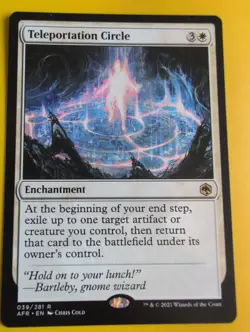 Teleportation Circle. rare enchantment AFR MTG Card. - Image 3