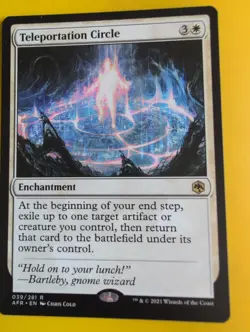 Teleportation Circle. rare enchantment AFR MTG Card. - Image 4