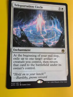 Teleportation Circle. rare enchantment AFR MTG Card. - Image 5