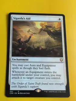 Sigarda's Aid. rare Enchantment. CMR MTG Card. - Image 2