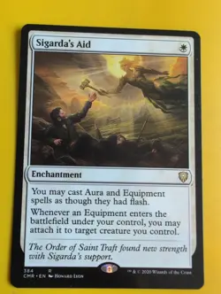 Sigarda's Aid. rare Enchantment. CMR MTG Card. - Image 3