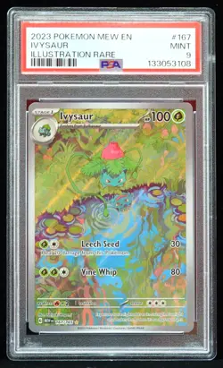 2023 Ivysaur #167/165 Mew 151 PSA 9 Pokemon Card - Image 1