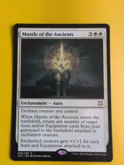 Mantle of the Ancients. rare. AFC enchantment aura MTG Card. - Image 1