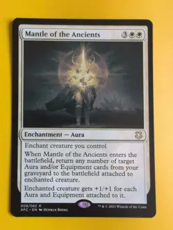 Mantle of the Ancients. rare. AFC enchantment aura MTG Card. - Image 3