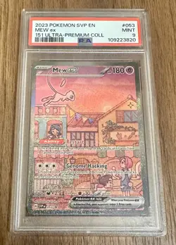 Pokemon Mew EX SVP 053 Promo 151 Ultra Premium Collection Card PSA 9 ✅🔥🚚💎 - Image 1