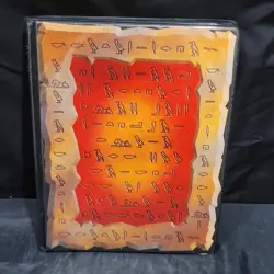 Vintage Konami Yu-Gi-Oh! Egyptian 20 Page Card Binder Trading Card TCG - Image 1