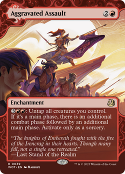 Aggravated Assault [Wilds of Eldraine: Enchanting Tales] Magic MTG - Image 1
