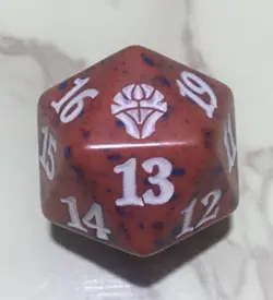 Dominaria United ( red ) MTG D20 Spindown Lifecounter Set Dice - Image 1