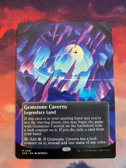 MTG Edge of Eternities Gemstone Caverns Borderless - Image 1
