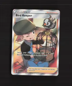 Bird Keeper 066/072 Shining Fates Full Art Ultra Rare Holo Pokemon Card NM - Image 1