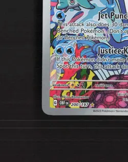 Palafin 200/197 Obsidian Flames Full Art Ultra Rare Holo Pokemon Card NM - Image 5