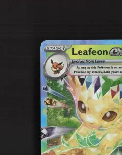 Leafeon ex 006/131 Prismatic Evolutions Ultra Rare Holo Pokemon Card NM - Image 3